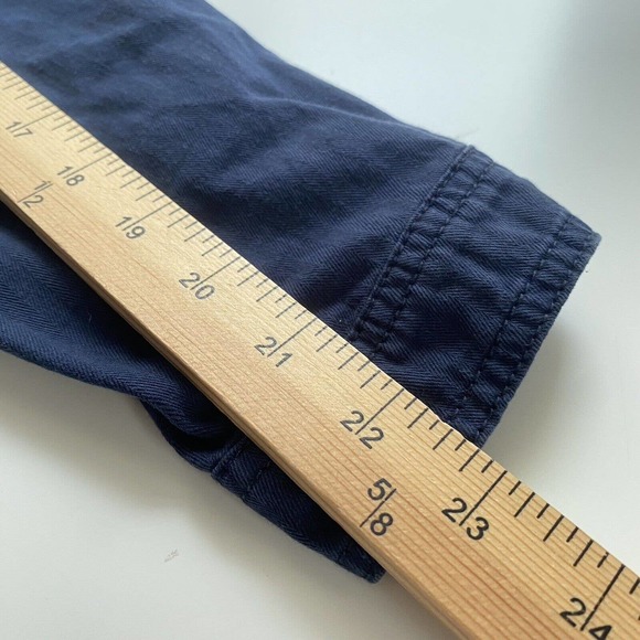 Lucky Brand Coverallls Womens Small Tie Front Boiler Suit Jumpsuit Navy Blue NEW - Picture 10 of 16